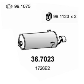 Endschalldämpfer 36.7023 von ASSO günstig für 136,81 € online kaufen