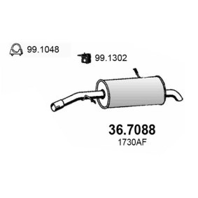 Endschalldämpfer 36.7088 von ASSO günstig für 182,90 € online kaufen