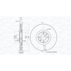 Köp Bromsskiva av MAGNETI MARELLI 360406113901 till det låga priset 1964,96 kr