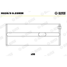 Acquista Bronzine di banco da GLYCO H026/5 0.25mm a buon mercato per soli 31,78 €