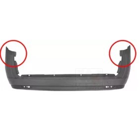 Achetez des Pare-choc arrière VAN WEZEL 3706544 à prix pour 100,99 €