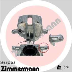 Kjøp Bremsecaliper av ZIMMERMANN 380.1.50063 til den lave prisen 1589,03 NOK