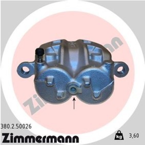 Kjøp Bremsecaliper av ZIMMERMANN 380.2.50026 til den lave prisen 1931,88 NOK