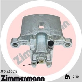 Kjøp Bremsecaliper av ZIMMERMANN 380.3.50018 til den lave prisen 1620,18 NOK
