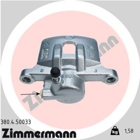 Kjøp Bremsecaliper av ZIMMERMANN 380.4.50033 til den lave prisen 1400,83 NOK