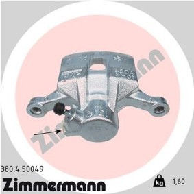 Kjøp Bremsecaliper av ZIMMERMANN 380.4.50049 til den lave prisen 1790,69 NOK