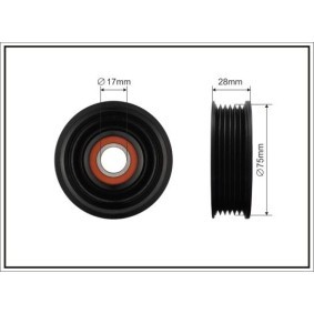 Compre Rolo tensor, correia trapezoidal estriada da CAFFARO 381-00 a um preço baixo por 31,70 €