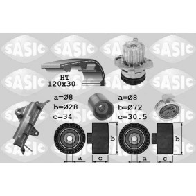 Achetez des Kit de distribution + pompe à eau SASIC 3906027 à prix pour 333,99 €