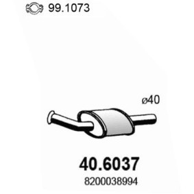 Mittelschalldämpfer von ASSO 40.6037