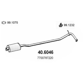 Mittelschalldämpfer 40.6046
