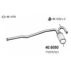 Mittelschalldämpfer 40.6050