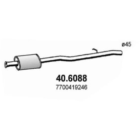 Mittelschalldämpfer von ASSO 40.6088