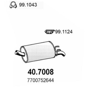 Endschalldämpfer von ASSO 40.7008