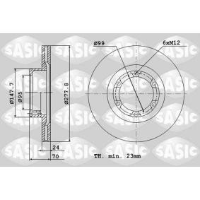 Bremsscheibe von SASIC 4004258J