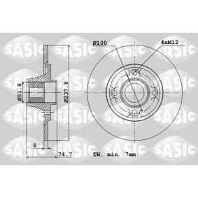 Acquista Disco freno da SASIC 4004287J a buon mercato per soli 61,08 €