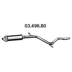 Achetez des Silencieux intermédiaire EBERSPÄCHER 03.496.80 à prix pour 98,44 €