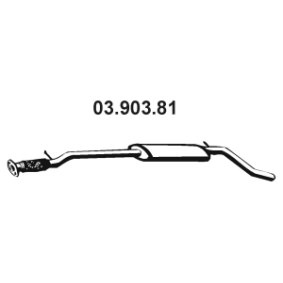 Achetez des Silencieux intermédiaire EBERSPÄCHER 03.903.81 à prix pour 327,05 €