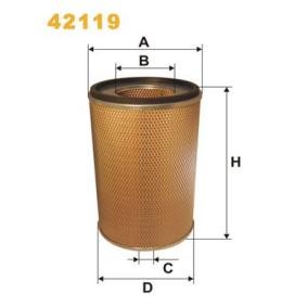 Luftfilter von WIX FILTERS 42119
