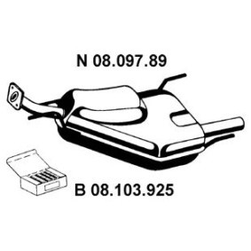 Endschalldämpfer 08.097.89 von EBERSPÄCHER günstig für 250,39 € online kaufen