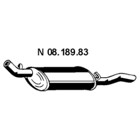 Endschalldämpfer 08.189.83 von EBERSPÄCHER günstig für 104,38 € online kaufen