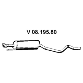 Vorschalldämpfer 08.195.80