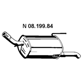 Endschalldämpfer 08.199.84 von EBERSPÄCHER günstig für 128,00 € online kaufen