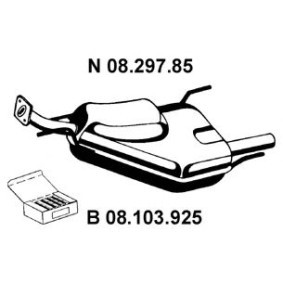 Endschalldämpfer 08.297.85 von EBERSPÄCHER günstig für 246,63 € online kaufen