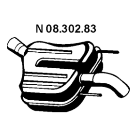 Endschalldämpfer 08.302.83 von EBERSPÄCHER günstig für 221,86 € online kaufen