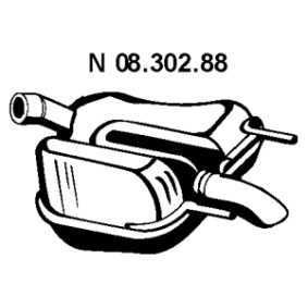 Endschalldämpfer 08.302.88 von EBERSPÄCHER günstig für 239,03 € online kaufen
