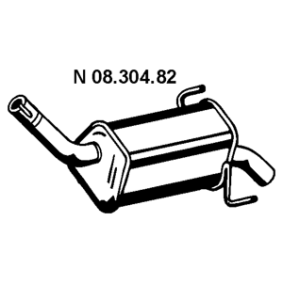 Endschalldämpfer 08.304.82 von EBERSPÄCHER günstig für 142,50 € online kaufen