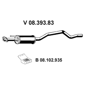 Vorschalldämpfer 08.393.83