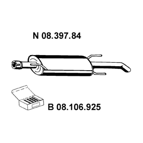 Endschalldämpfer 08.397.84 von EBERSPÄCHER günstig für 86,09 € online kaufen