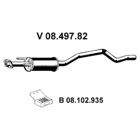 Vorschalldämpfer 08.497.82