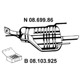 Endschalldämpfer 08.699.86 von EBERSPÄCHER günstig für 125,93 € online kaufen