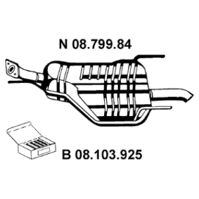Endschalldämpfer 08.799.84 von EBERSPÄCHER günstig für 135,13 € online kaufen