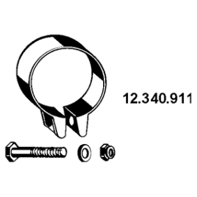 Köp Avgasklämma av EBERSPÄCHER 12.340.911 till det låga priset 41,66 kr