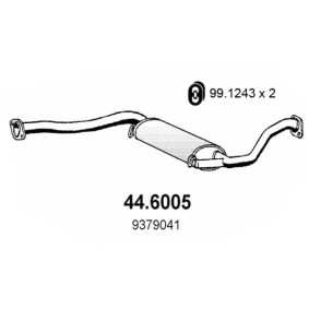 Mittelschalldämpfer 44.6005