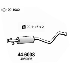Mittelschalldämpfer 44.6008