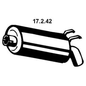 Endschalldämpfer 17.2.42 von EBERSPÄCHER günstig für 130,19 € online kaufen
