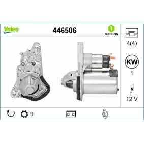 Köp Startmotor av VALEO 446506 till det låga priset 1674,44 kr