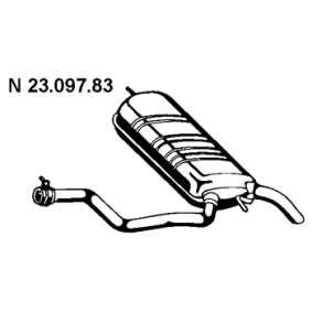 Endschalldämpfer 23.097.83 von EBERSPÄCHER günstig für 267,03 € online kaufen