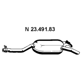 Endschalldämpfer 23.491.83 von EBERSPÄCHER günstig für 267,21 € online kaufen