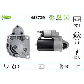 Köp Startmotor av VALEO 458729 till det låga priset 2505,40 kr