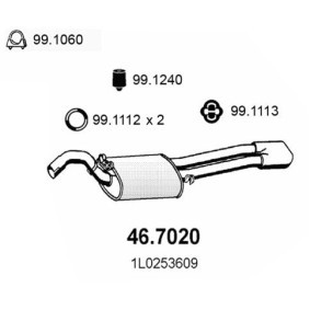 Endschalldämpfer 46.7020 von ASSO günstig für 228,24 € online kaufen