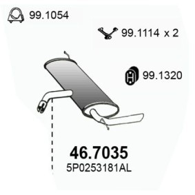 Endschalldämpfer 46.7035 von ASSO günstig für 190,91 € online kaufen