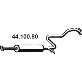 Mittelschalldämpfer 44.100.80