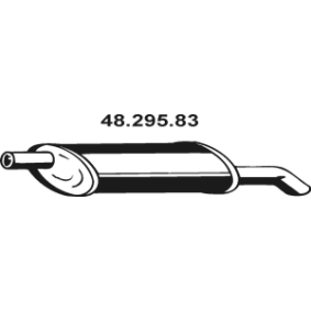 Endschalldämpfer 48.295.83 DAEWOO ESPERO von EBERSPÄCHER