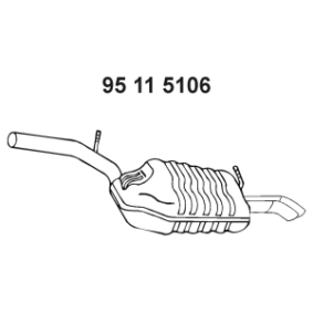 Endschalldämpfer 95 11 5106 von EBERSPÄCHER günstig für 275,42 € online kaufen