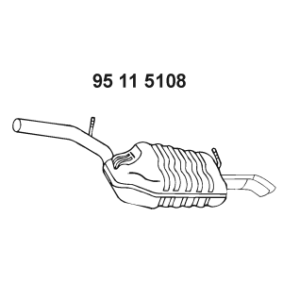 Endschalldämpfer 95 11 5108 von EBERSPÄCHER günstig für 223,85 € online kaufen