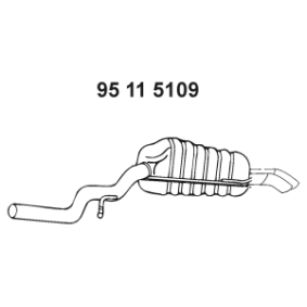 Endschalldämpfer 95 11 5109 von EBERSPÄCHER günstig für 223,85 € online kaufen